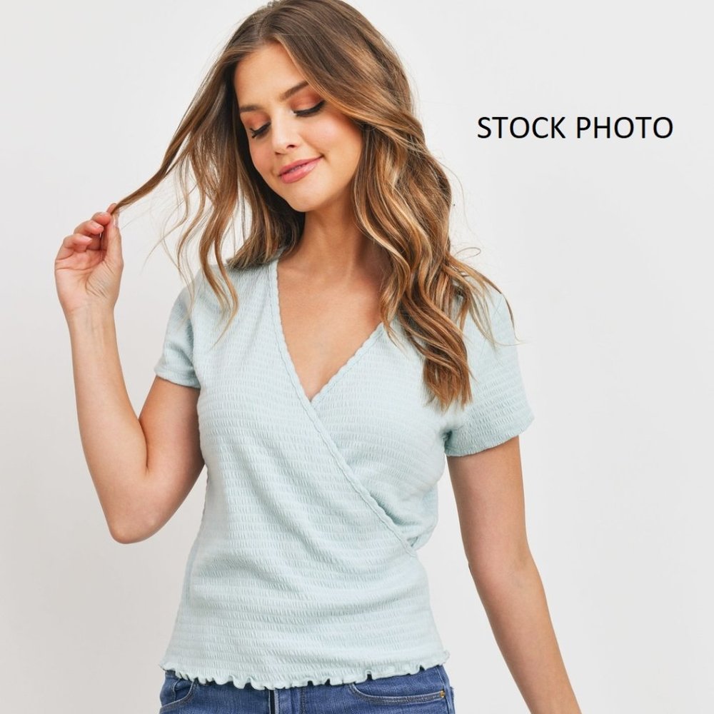 Paper Crane Wrap Top (NWT)